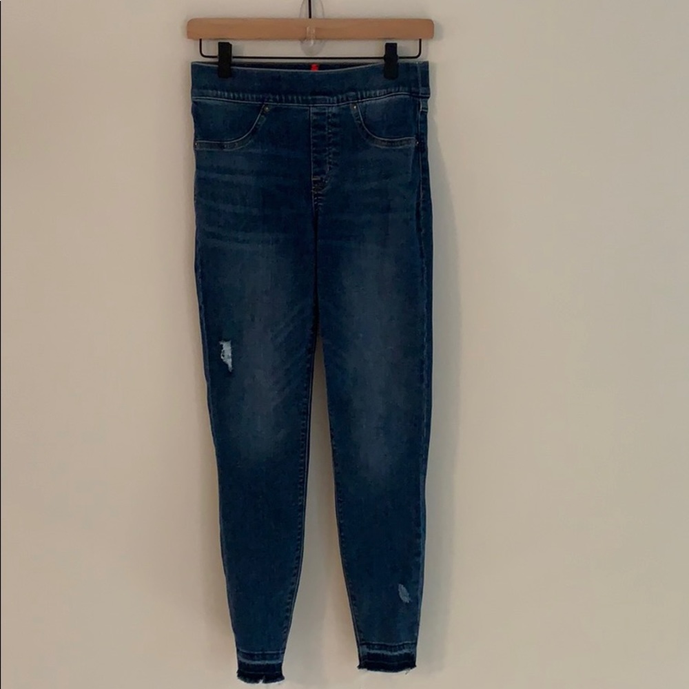 SPANX distressed denim high rise leggings 20203R